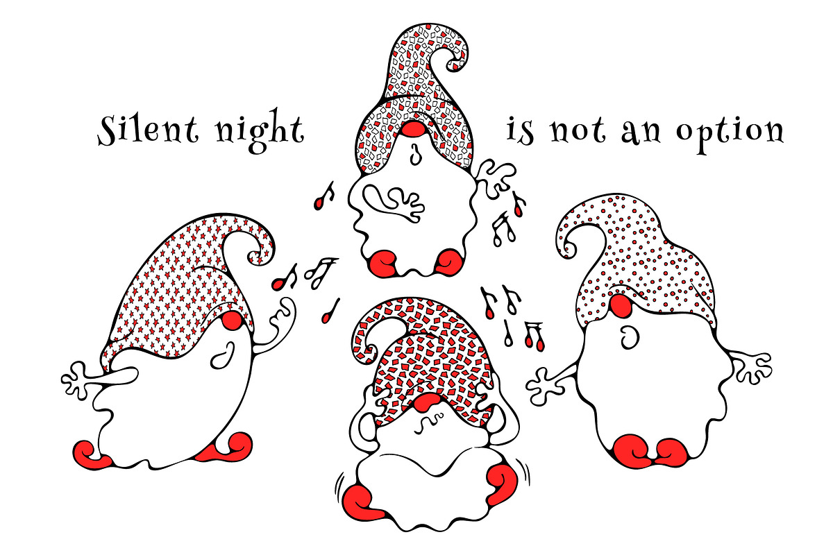 Christmas Gnome Clipart & Patterns, an Object Graphic by bubbled-rabbit (Photo 2 of 16)