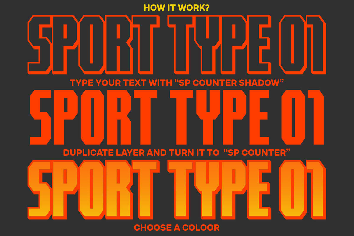 SP COUNTER, a Sans Serif Font by Sup.Port Studio (Photo 7 of 13)