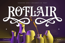 Roflair–Modern Decorative Serif Font