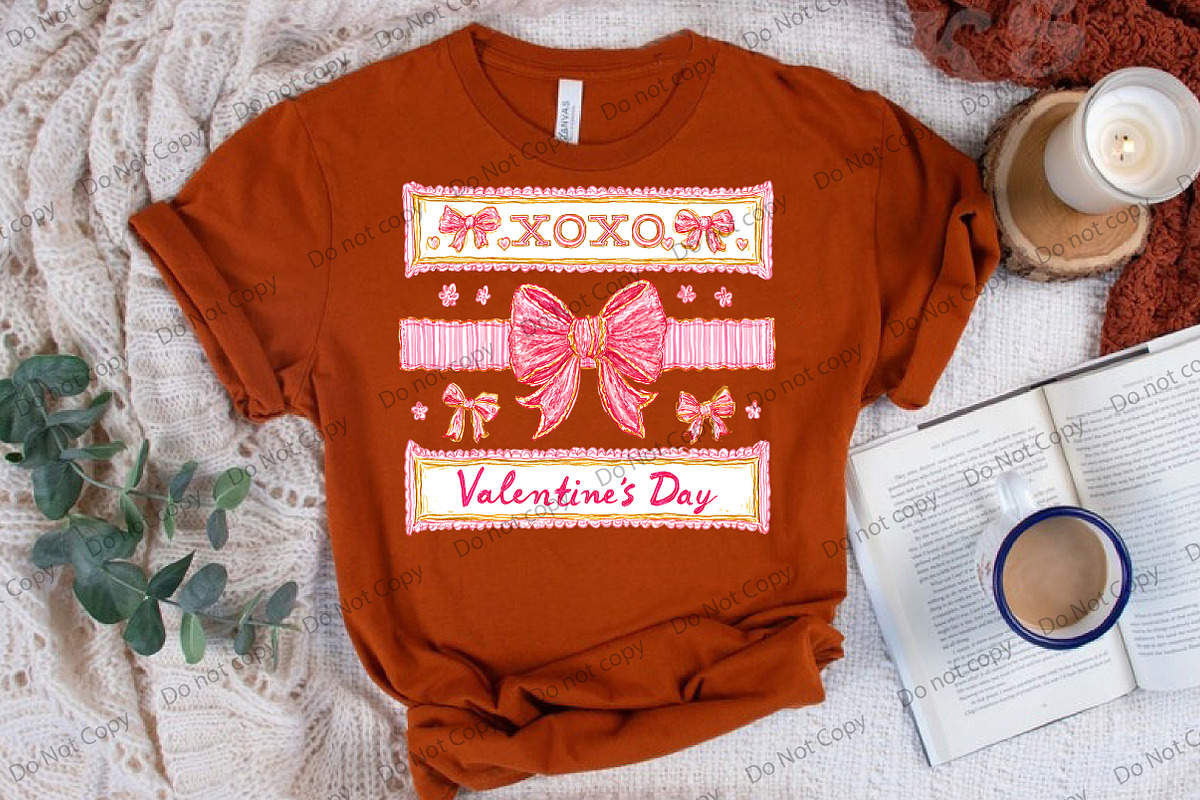 Coquette Valentine's Day XOXO PNG, an Illustration by Libby Wishes (Photo 5 of 8)