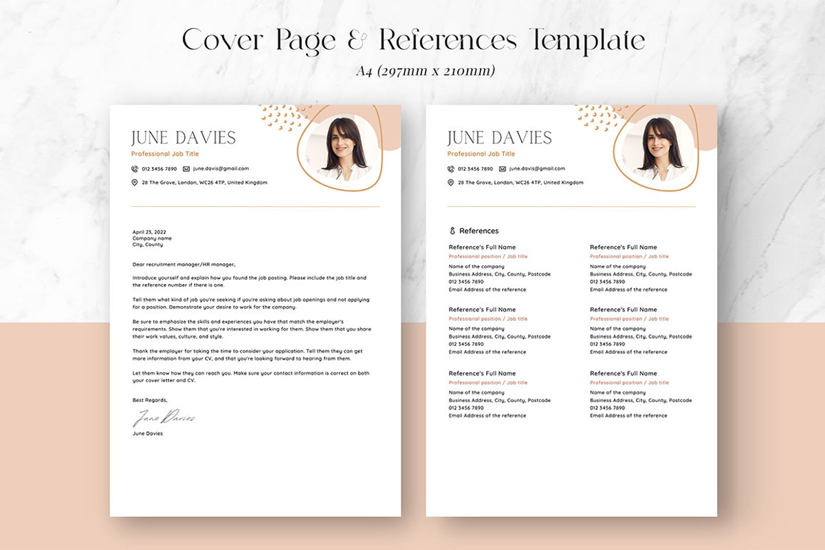 CANVA Resume Template / CV Set, a Resume Template by RWstudio (Photo 5 of 8)