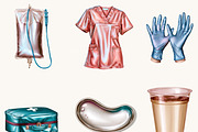 Watercolor Nurse Clipart Bundle, a Healthcare Illustration by BusyDaydesign (Thumbnail 5 of 9)
