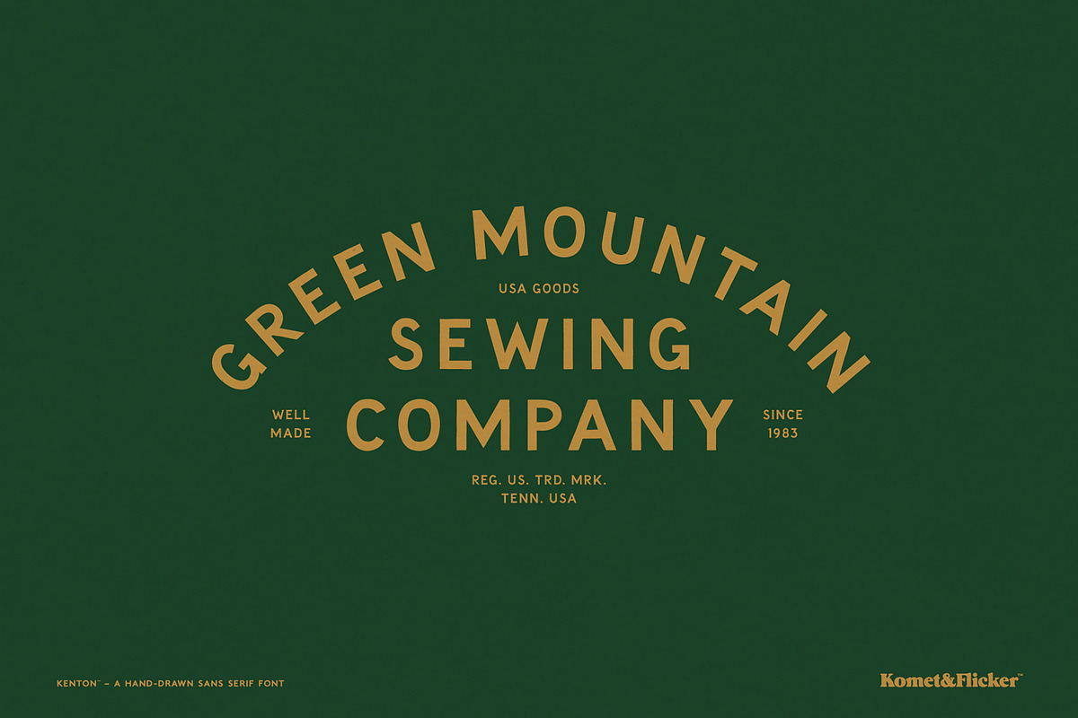 Kenton - A Hand-drawn Font, a Sans Serif Font by Komet & Flicker (Photo 5 of 12)
