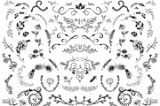 Hand Drawn Wreaths Flowers Vectors, an Illustration by becky nimoy (Thumbnail 1 of 5)