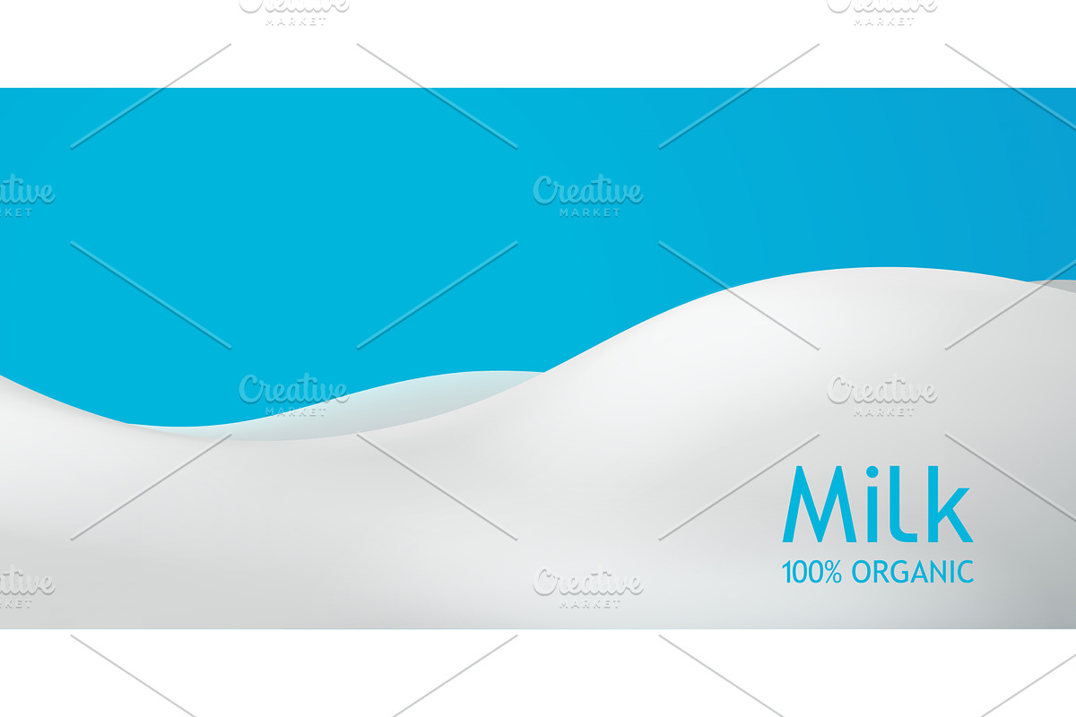 a milk waves back in realistic, an Illustration by IfH
