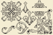Vintage Ornaments Baroque Border, a Decorative Illustration by Samira (Thumbnail 3 of 6)