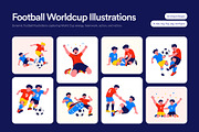 60 Football WorldCup Illustrations, a Sport Illustration by Brickclay (Thumbnail 1 of 11)