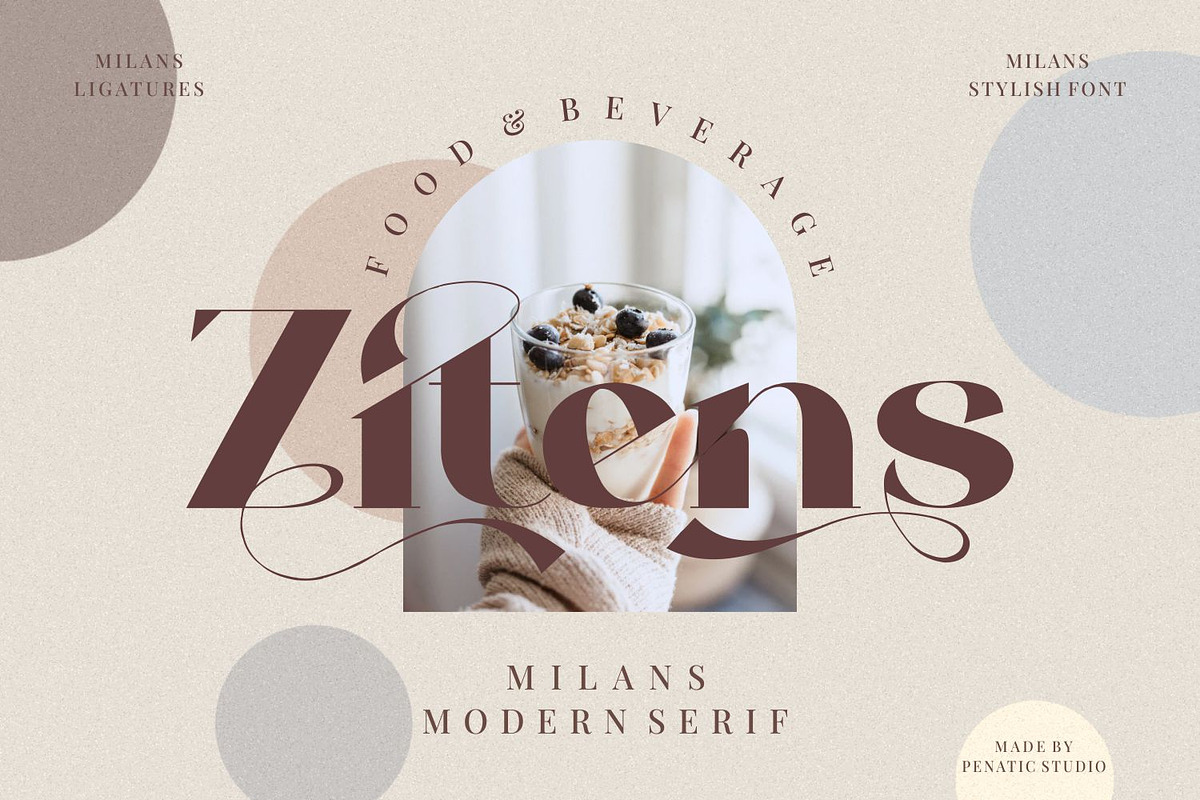 Milans_Typeface Modern Serif, a Serif Font by Penatic Studio (Photo 5 of 11)