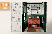 Scandi Folk Art Bundle, an Animal Illustration by Pattern.Culture (Thumbnail 5 of 12)