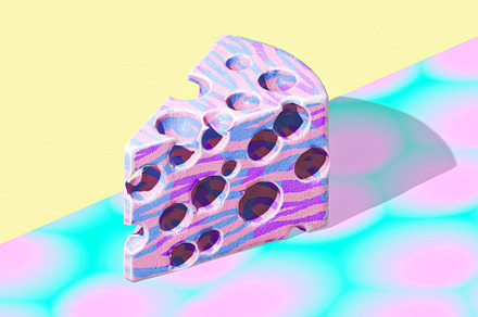 Minimalistic stylized collage isometry art. 3d render creative p, a Food & Drink Photo by Jenya Porechenskaya