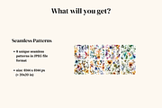 Watercolor Ink Floral Patterns, a Pattern Graphic by Ninterints (Thumbnail 2 of 11)