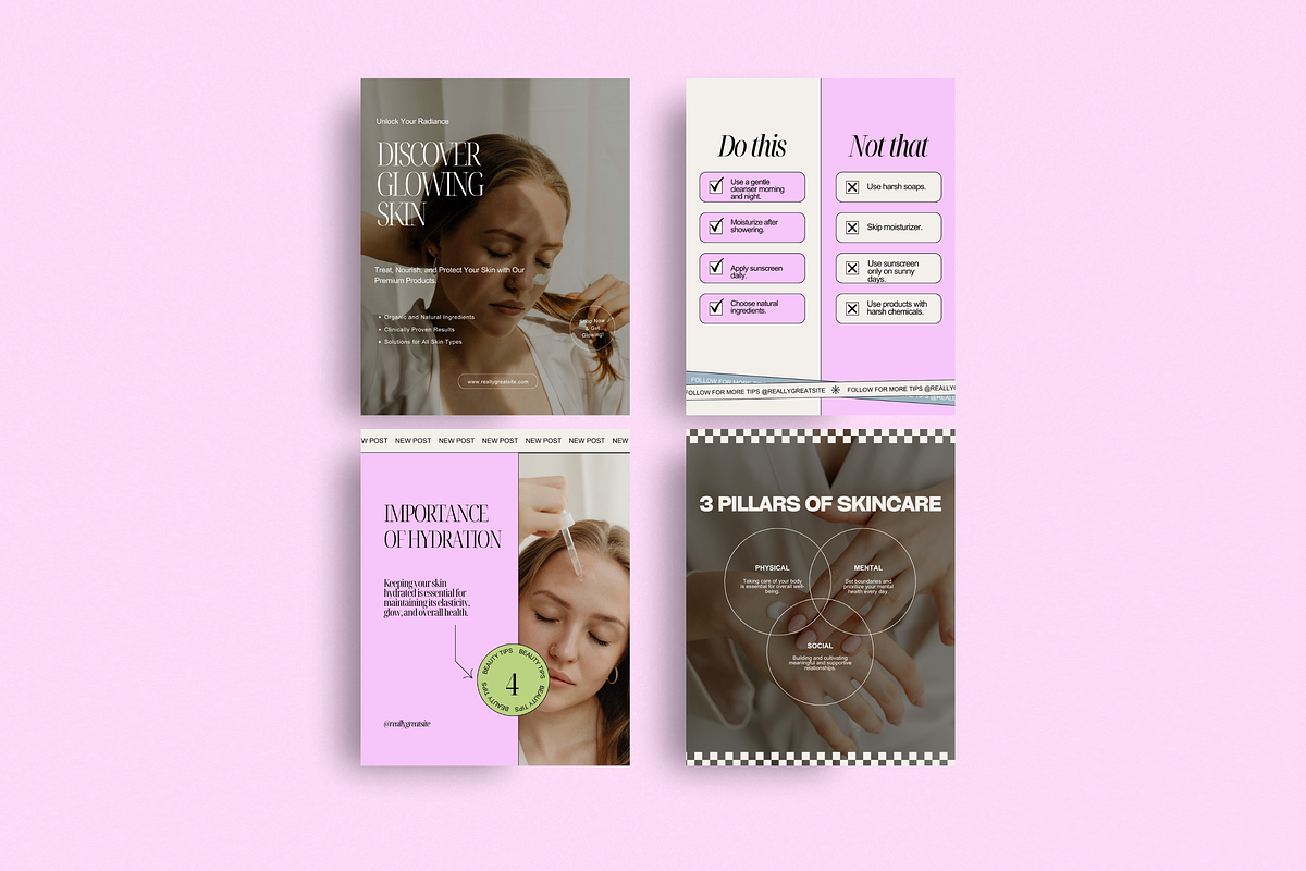 Skincare Coach Instagram Template 01, a Social Media Template by My Template Studio (Photo 18 of 23)