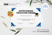 Teacher Appreciation Certificate, a Print Template by Snapybiz (Thumbnail 10 of 10)