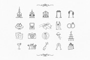 Wedding Timeline Icons, Line Art, an Object Illustration by Pretty Meerkat (Thumbnail 2 of 6)