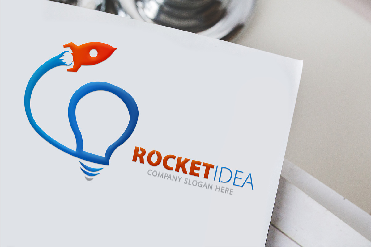 Rocket Idea Logo Template, a Branding & Logo Template by Creative Dezing (Photo 2 of 8)