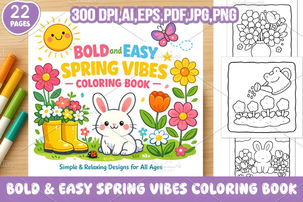 BOLD and EASY SPRING VIBES, a Decorative Illustration by Ink Gallery (Photo 1 of 4)