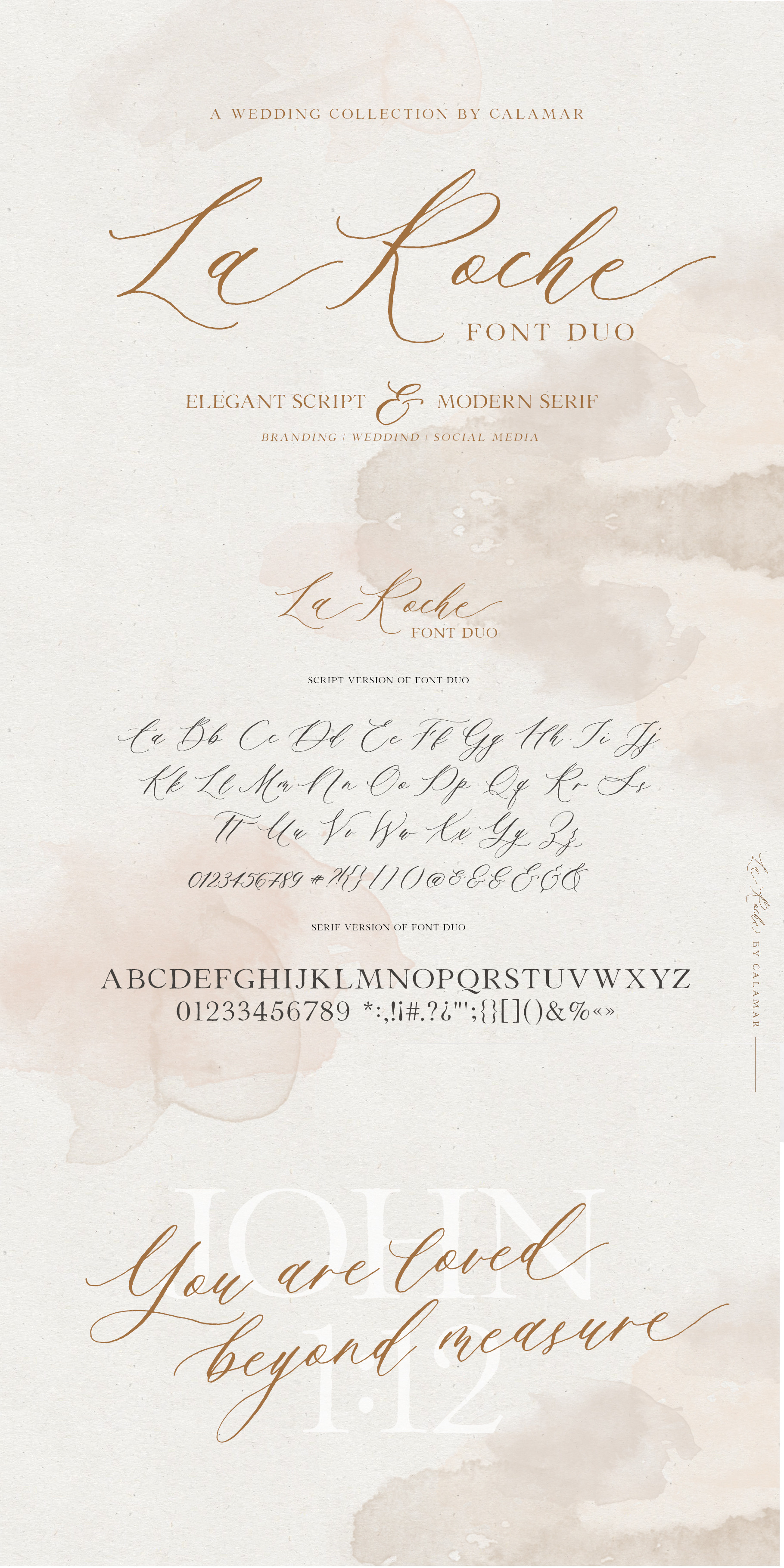 La Roche Font Duo by Calamar Studio | Creative Market