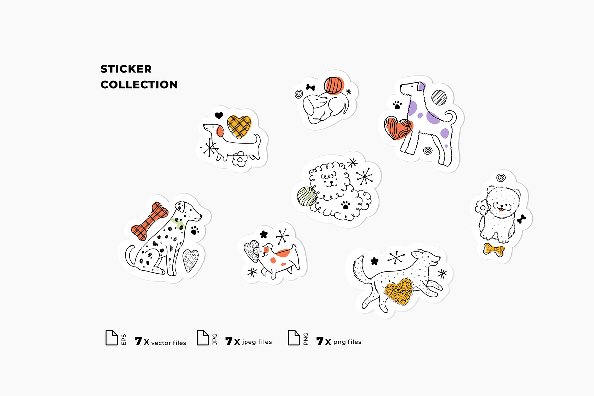 Dog illustrations, an Animal Illustration by adehoidar (Photo 7 of 10)