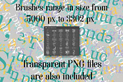Text Collage Photoshop Brushes, a Brush Add-On by Heather Green Designs (Thumbnail 7 of 12)