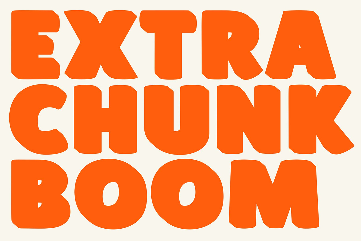 chunk vintage cute display font, a Sans Serif Font by nicollr's store (Photo 1 of 3)
