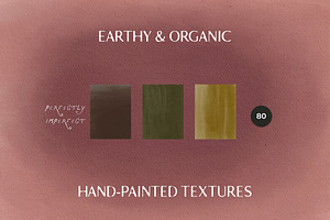 Hand-Painted Earthy Organic Textures, a Texture Graphic by Lana Elanor