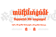 UKOL typeface, a Blackletter Font by TypeMate (Thumbnail 4 of 12)