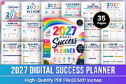2027 Digital Success Planner | Kdp, a Stationery Template by Mustafiz (Thumbnail 1 of 4)