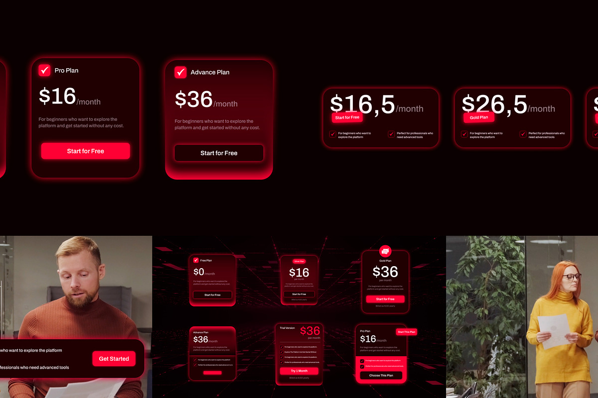 Modern Pricing Table Widget, a Social Media Template by Loin Studio (Photo 1 of 7)
