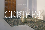 Greethen Modern Serif, a Serif Font by Muflieart (Thumbnail 1 of 8)