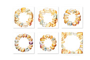 Watercolor different cheese frame, an Object Graphic by SketchArtStudio (Thumbnail 4 of 4)