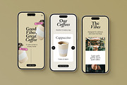 Coffee Shop Figma Landing Page, a Landing Page Template by Supanium Studio (Thumbnail 3 of 5)