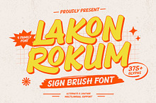 Lakon Rokum - Sign Brush Font
