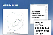 Font Aurora Lights, a Font by Ohsocool Studio (Thumbnail 7 of 8)