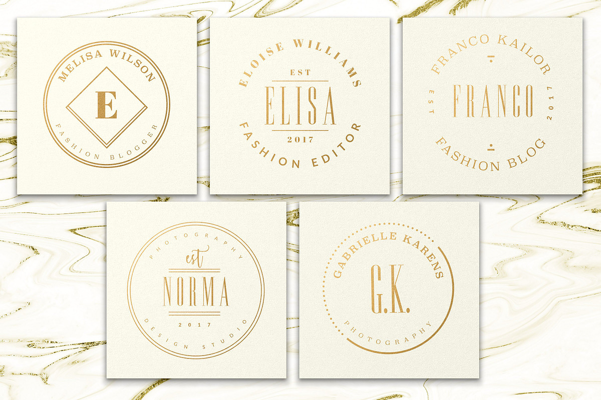 PREMIUM 120 Stamp Logo Bundle, a Branding & Logo Template by IsikChic (Photo 28 of 30)