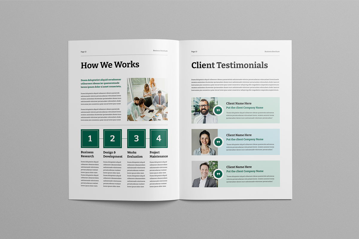 Brochure Template | Canva & InDesign, a Brochure Template by Leaflove (Photo 7 of 10)