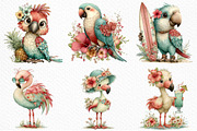Summer Tropical Birds Clipart, an Illustration by Craft Nest (Thumbnail 3 of 12)