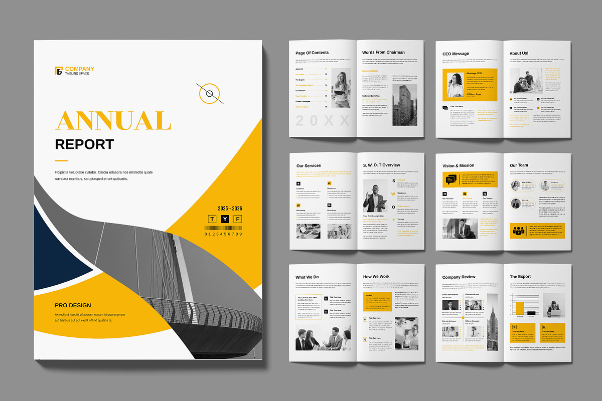 Annual Report Layout, a Brochure Template by MightyDesign (Photo 1 of 6)