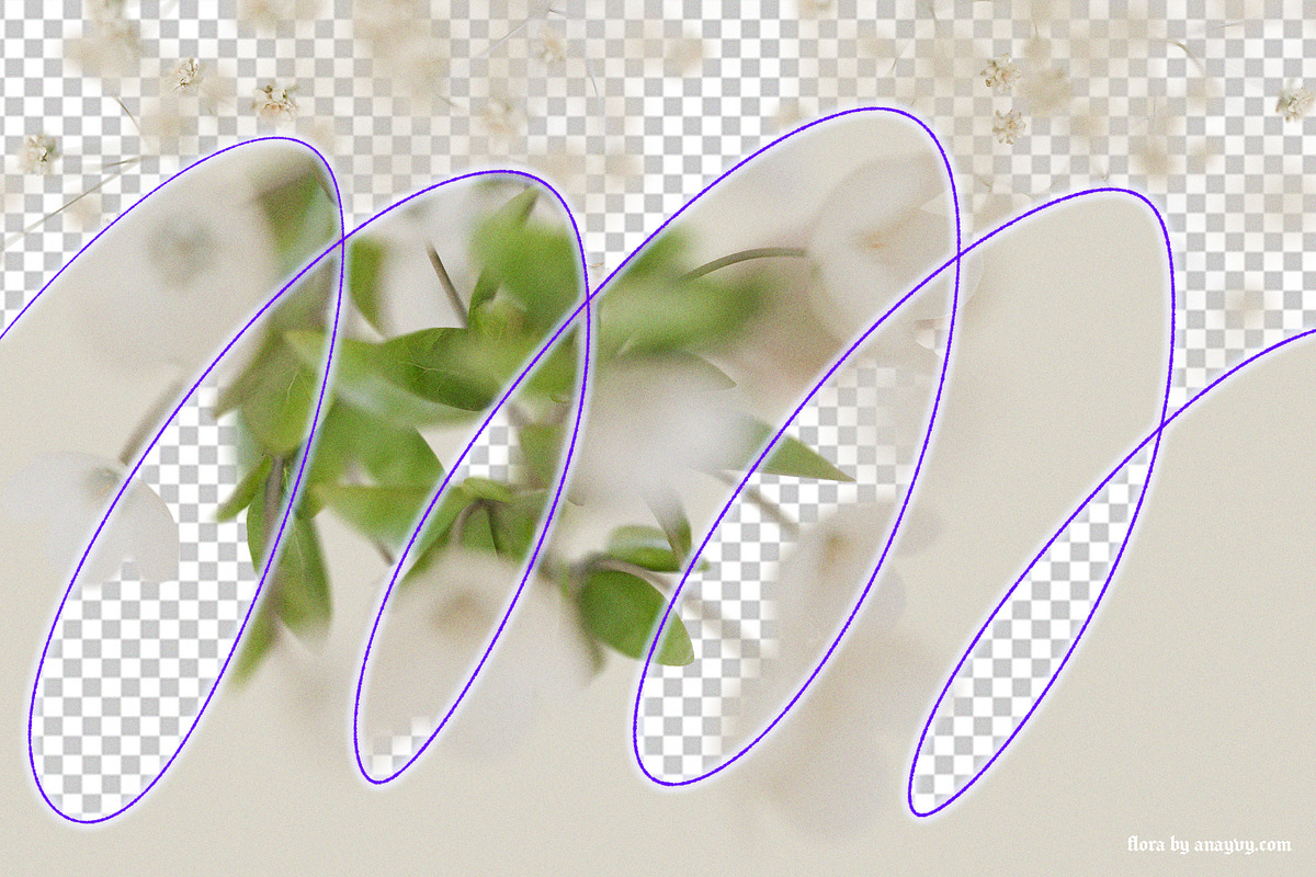 FLORA.PNG | Blurry Flower Collage, an Object Graphic by ana & yvy (Photo 8 of 23)