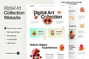 Digital Art Collection Landing Page, a Templates & Theme by sajon.co (Thumbnail 1 of 2)