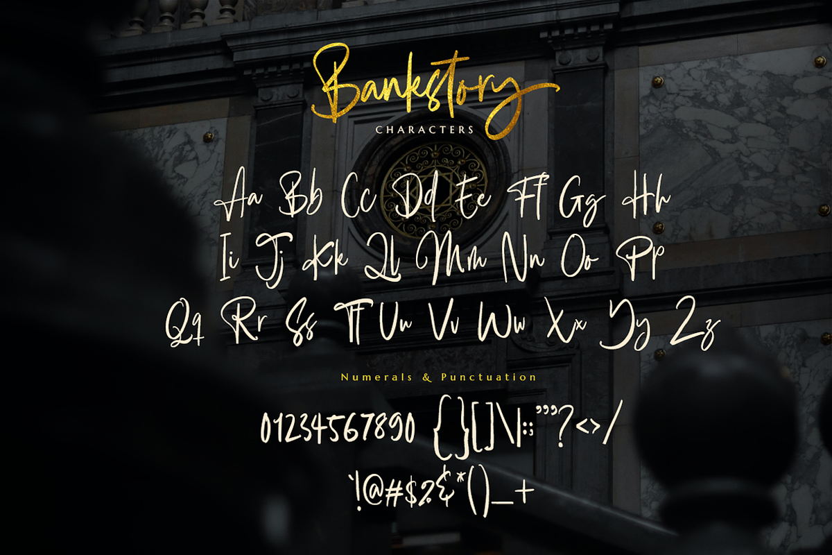 Bankstory - Handwritten Font preview 3