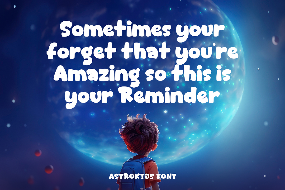 ASTROKIDS - Game Font, a Handwritten Font by Mozatype (Photo 4 of 10)