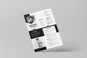 Resume Template Canva Word PS