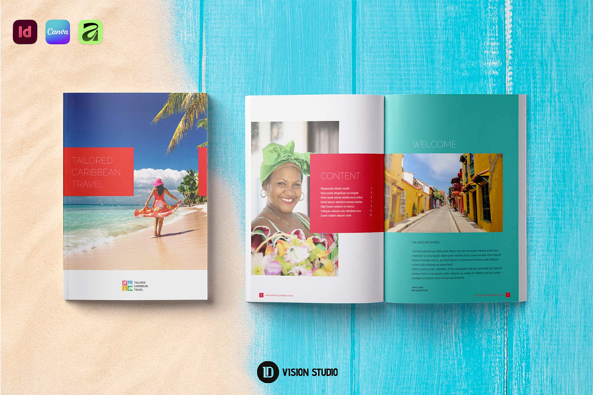 Travel Template Canva InDesign, a Brochure Template by ID Vision Studio (Photo 12 of 16)