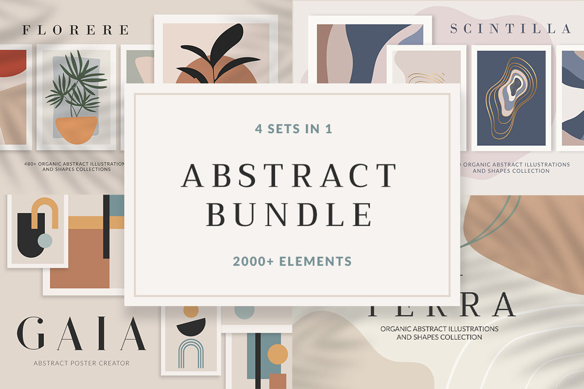 ABSTRACT BUNDLE, a Decorative Illustration by Eesome Design Studio (Photo 1 of 23)