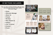 Yoga Pilates Website Template, a Landing Page Template by Mindful Digital Co. (Thumbnail 3 of 9)