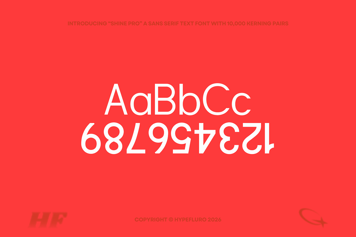Shine Pro - 4 Text Sans-Serif Fonts, a Sans Serif Font by HyperFluro (Photo 6 of 12)