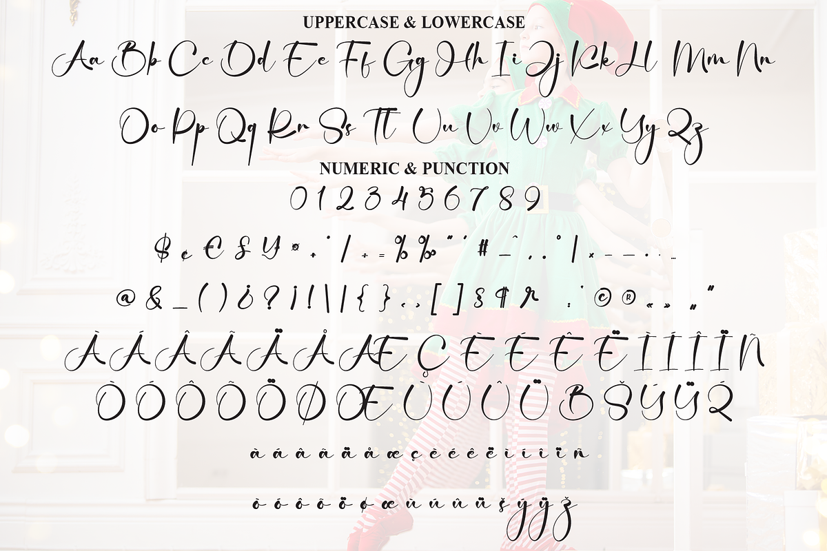 Dancer Christmas | Script Font, a Handwritten Font by Scratchones (Photo 7 of 8)