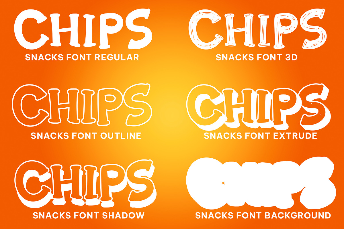 Snacks - Stylish Display Font, a Font by Fontcastle (Photo 2 of 7)