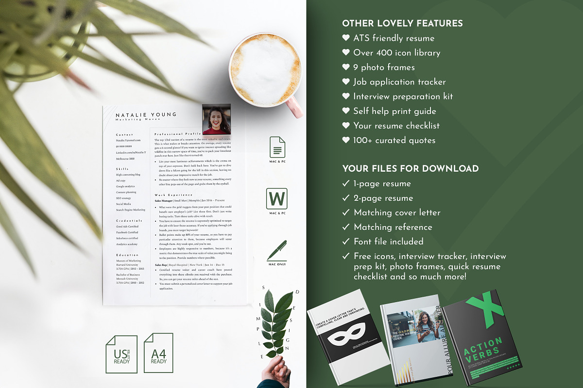 Marketing Resume Template Word, a Resume Template by Career Canvas (Photo 2 of 11)