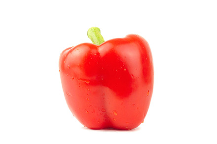 Red bell pepper isolated on white ba, a Food & Drink Photo by AlexBush